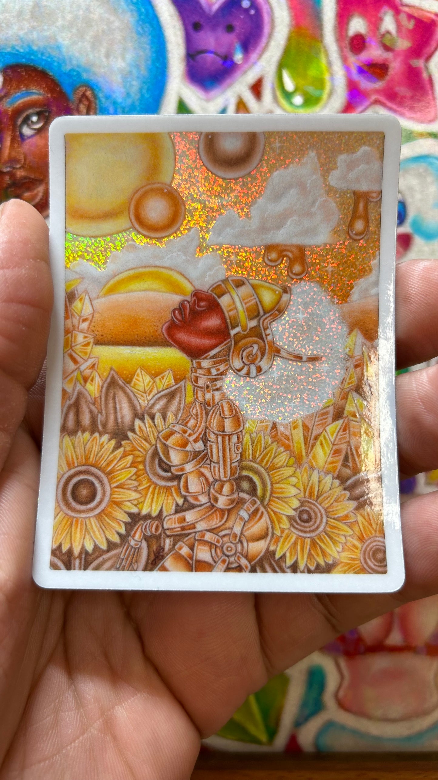 “Tepid Tenacity” Stardust Art Sticker