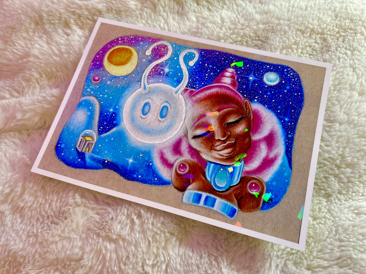 *“Makena and Starbee” Limited Edition HoloSparkle Art Print