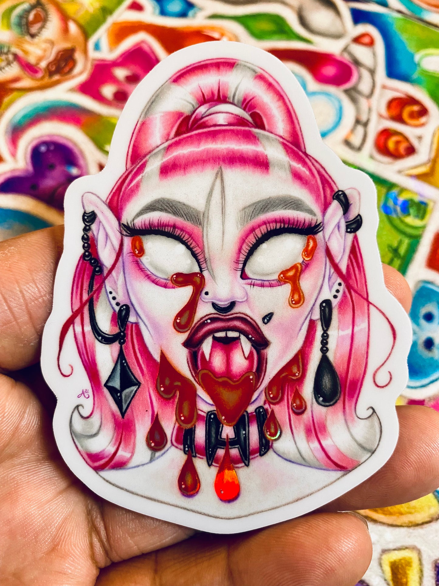 “The Countess” Holographic Art Sticker