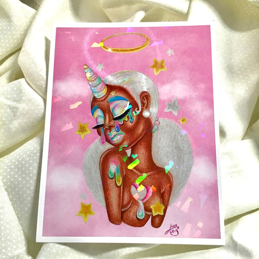 “Stolen Heart” HoloSparkle Art Print