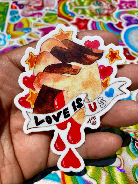 “Love is Us” Vinyl Art Sticker