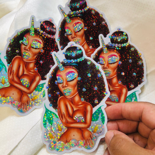 “Brown Skinned Girl” Stardust Sticker